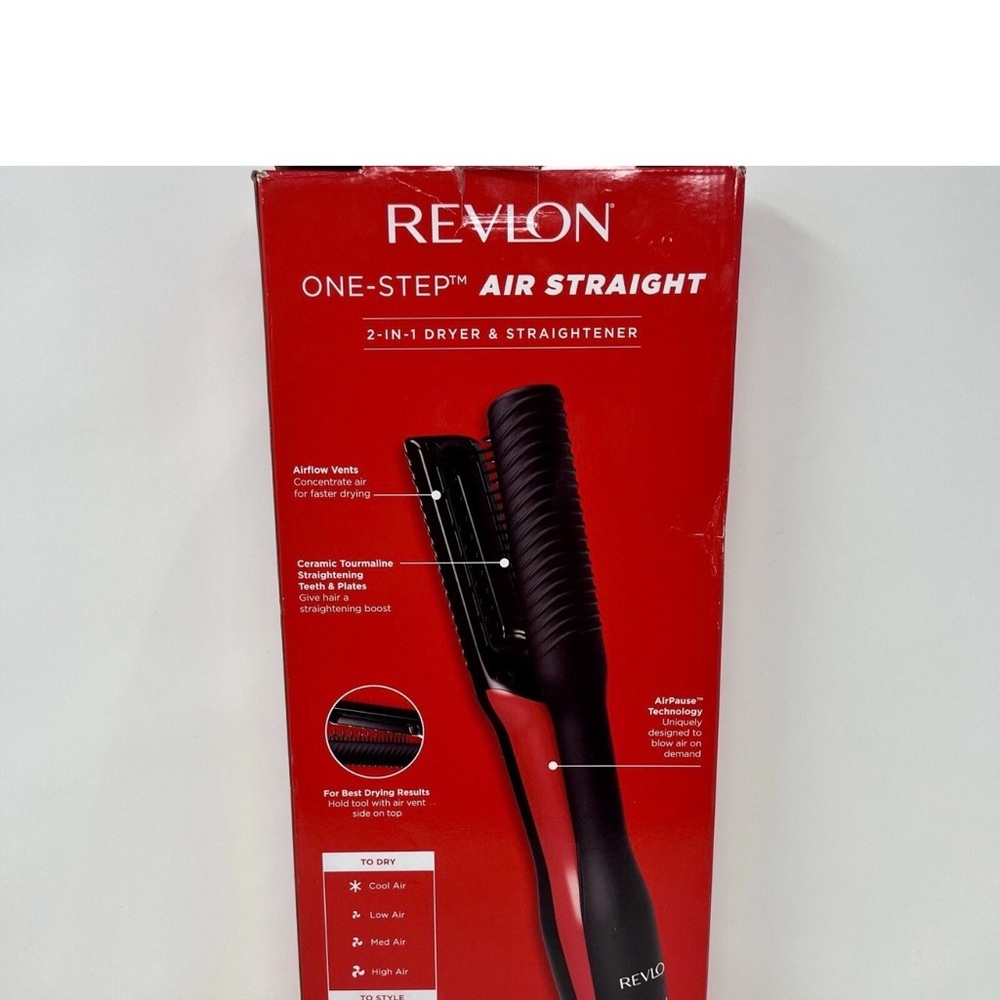 Revlon One-Step Air Straightener in Red and Black